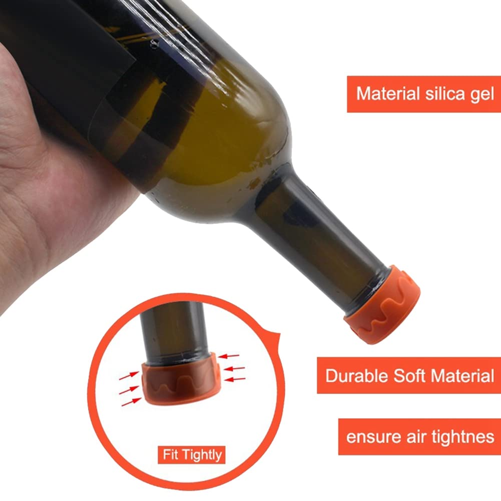 YAODHAOD 14 Tappi Per Bottiglie In Silicone Alimentare – Riutilizzabili, Lavabili, Per Birra E Bibite
