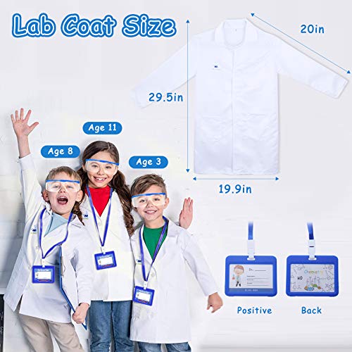 Bldaxn Science Lab Kit for Kids, Kids Science Experiments Kit with Lab Coat Scientist Costume Dress Up Pretend Play Toys Set for Science Projects & Experiments for Boys Girls Kids Age 6 7 8 9 10 - Thumbnail 2