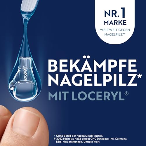 Loceryl lak za nokte protiv gljivica na noktima, 5 ml, protiv gljivica na noktima na rukama i nogama s dugotrajnim djelovanjem, vrijednosno pakiranje
