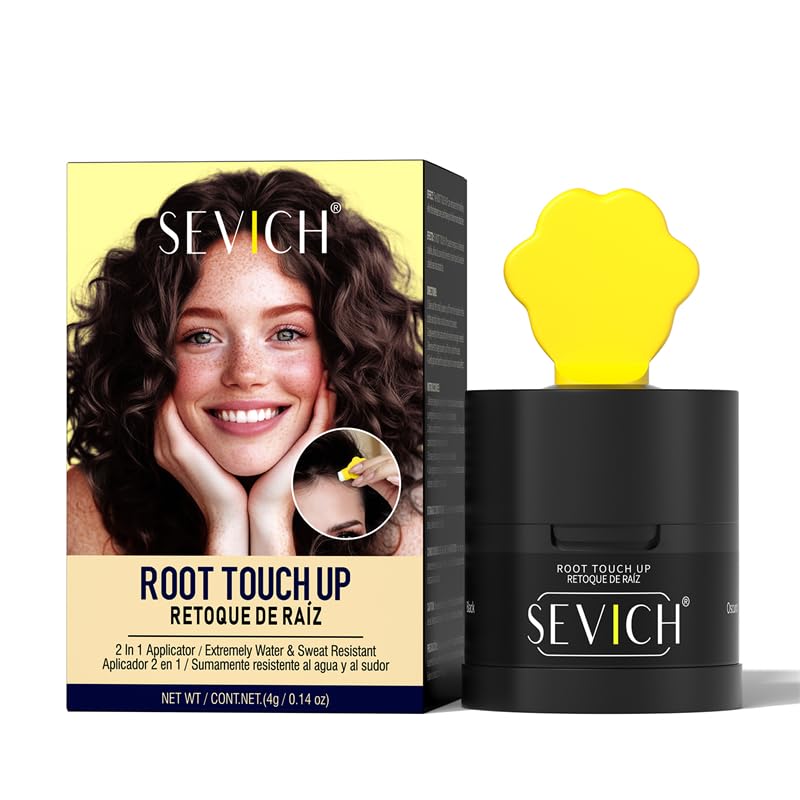 Root Touch Up 2.0, Dark Brown - Instantly Conceals Hair Loss, Hairline Powder, Hair Shadow Toppers for Women & Men Thinning Gray Hair, Windproof & Sweatproof, 48H Makeup Lasting-image-6