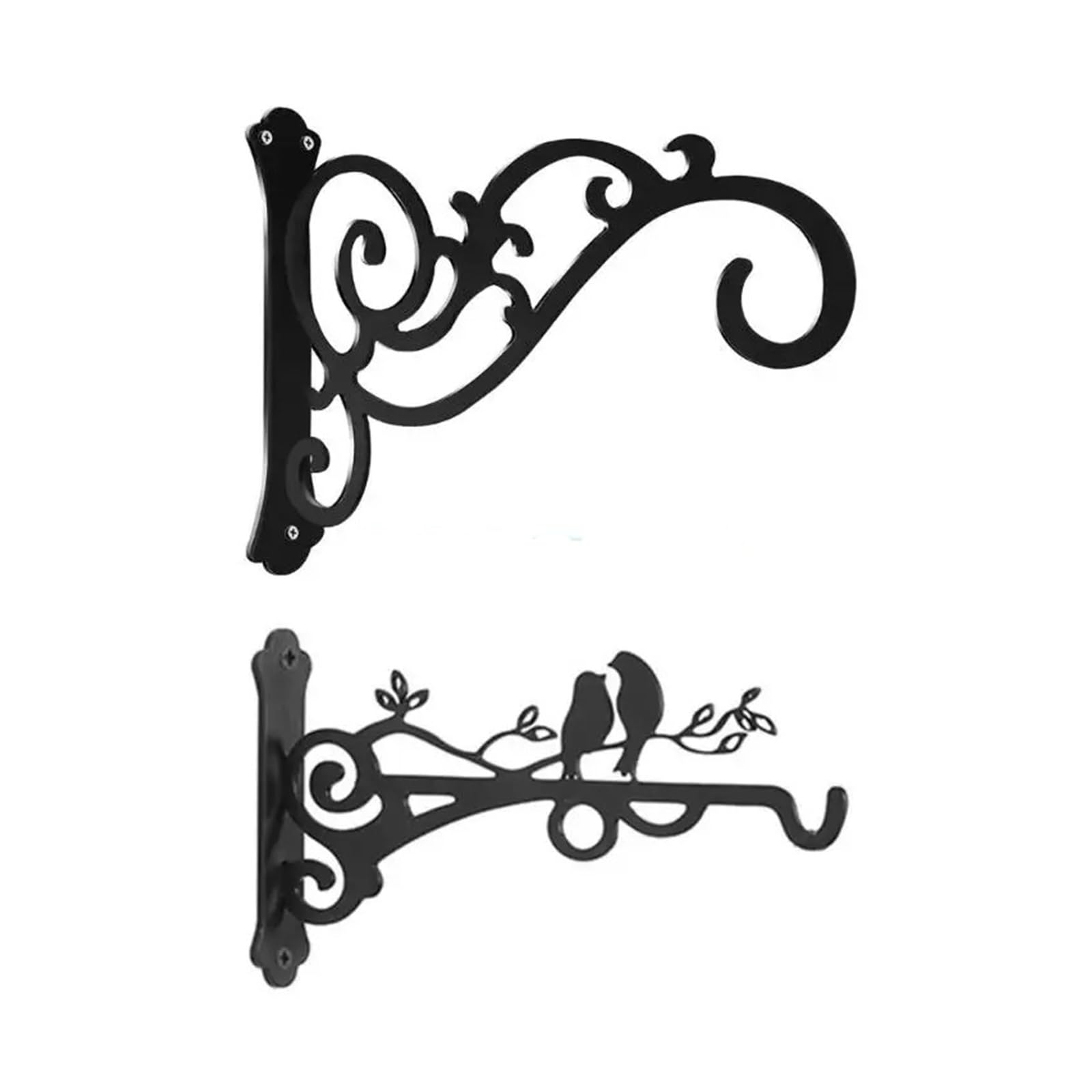YUPLIODSX Hanging Basket Bracket Hanging Plant Hook Hanger for Bird Feeders Planters Lanterns Wind Chimes Decor(A)
