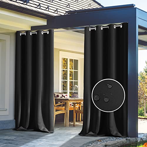 GZQIAWY 1PC Outdoor Curtains for Gazebo Waterproof Outdoor Furniture Living