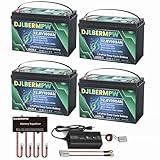 DJLBERMPW 48V Lithium Golf Cart Battery, 48 Volt 100Ah LiFePO4 Battery, Built-in 100A BMS, Includes 48V Voltage Equalizer,14.6V 10A Fast Charging Charger, Perfect for Golf Carts,RV,Off-Grid Solar Home