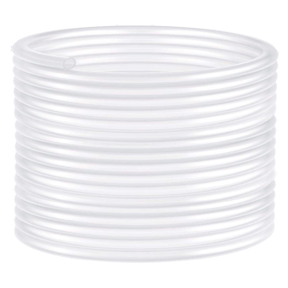 LOMUG Tuyau en PVC - Diamètre intérieur : 8 mm - Tuyau en plastique pour aquarium - Tuyau de carburant - Tuyau à condensation - Longueur : 12 m
