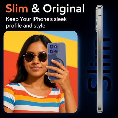 Image of Jkobi Lifetime Anti-Yellow MagSafe Compatible Clear Back Cover Case for Motorola Moto Edge 60 Stylus (Sleek Hard Crystal | Shockproof and Camera Protection)