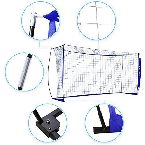 Portable Soccer Goal Net For Teens/Adults - Quick Set-Up Soccer Net For Backyard（12 X 6 Ft） #TOP5
