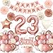 23.Geburtstag Dekoration,23 geburtstag Frau Rosa Rosegold,Geburtstagsdeko 23 jahre Frau,Luftballons 23.geburtstag Happy Birthday Girland Ballon 23 Deko zum Geburtstags,Geburtstagsdeko 23 Jahre