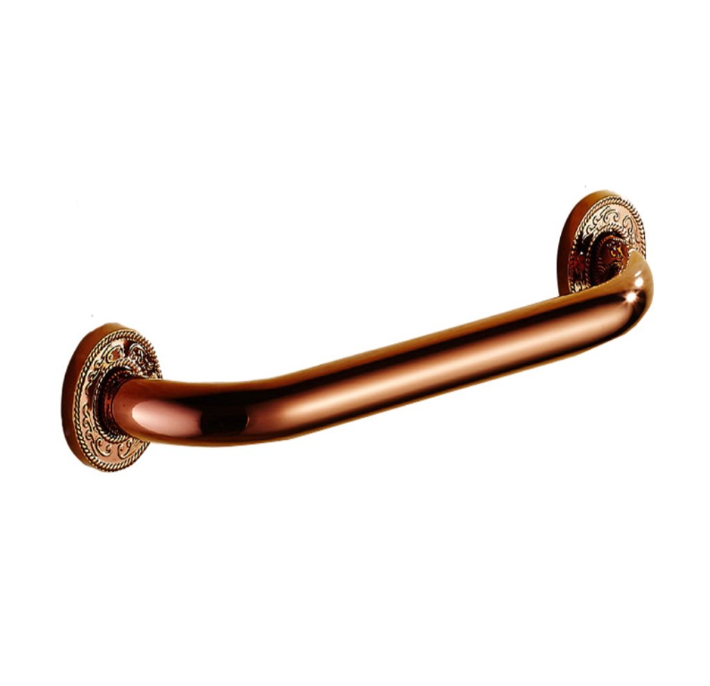Barandilla de Apoyo para bañera, Cobre Puro, Oro Rosa, Antideslizante, Segura para Personas Mayores, para baño, Barrera para Personas con discapacidad, asa para Ducha/baño, Oro - 4