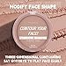 HHLTOH Matte Warm Brown Cream Contour Palette – Lightweight, Blendable Monochrome Powder Base for All Skin Tones, Face Makeup for Women & Men, Vegan & Cruelty-Free, Paleta de Contorno en Crema Mate 01