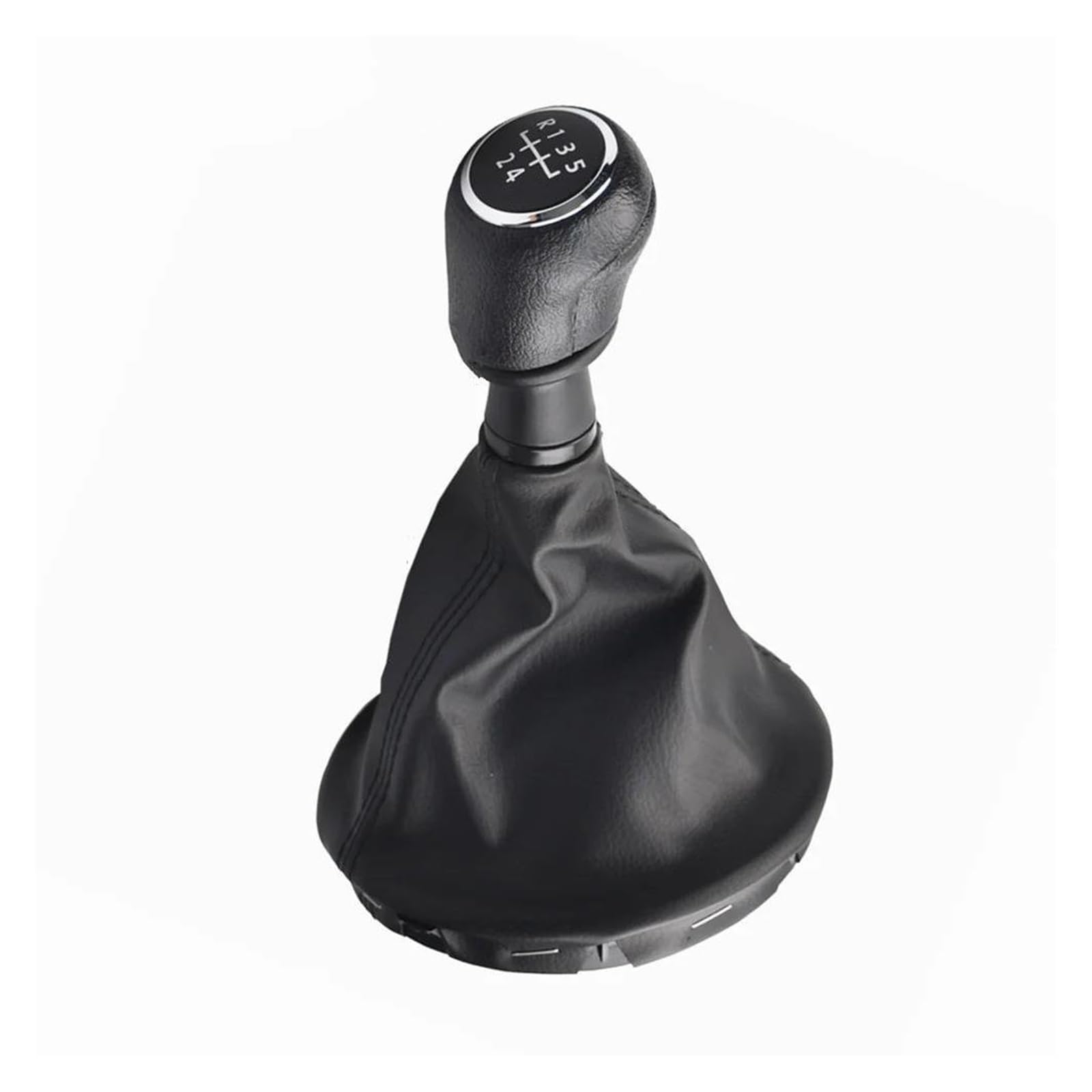 Aimazom Black Car Gear Shift Knob For Vw For Transporter T5 T5.1 T6 Gp 2003-2011 Car 5/6 Speed Gear Stick Shift Knob Boot For Modification And Replacement(For 5 Speed)