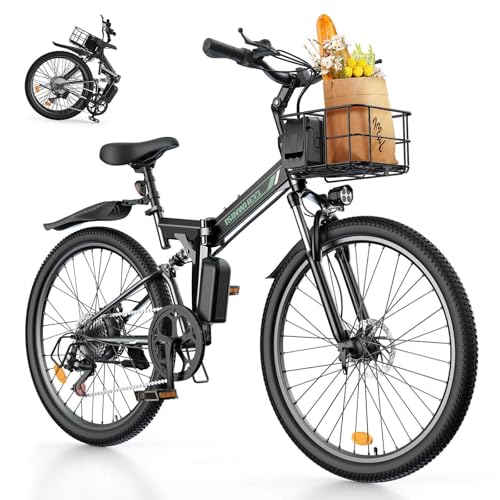 isinwheel M40 Folding Electric Bike for Adults...