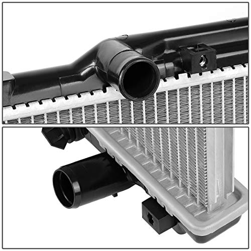Image of DNA Motoring OEM-RA-1318 1 Row OE Style Aluminum Radiator Compatible with 92-96 Camry 2.2L 4-Cyl AT, 28-1 /8 inch W X 16-3 /4 inch H X 11 /16 inch D, 1-1 /4 inch Inlet, 1-1 /4 inch Outlet