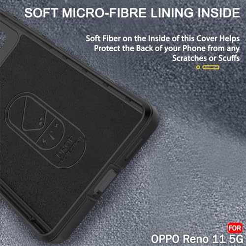 Image of TheGiftKart Liquid Silicon Back Cover Case for Oppo Reno 11 5G | Shockproof Military Grade Protection | Micro-Fibre Cloth On Inner Side | Built-in Anti-Slip Grip for Back Case Oppo Reno 11