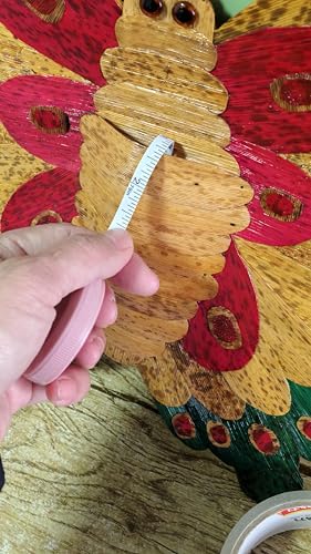 “Winged Metamorphosis” Butterfly Statue – Handcrafted Bamboo Shoot Shell &amp; Woven Bamboo for Wall, with Floral Niche, Set of 2