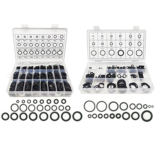 Boatsea 740Pcs 24 Sizes And 225Pcs 18 Sizes Rubber O Ring Assortment Kits cover