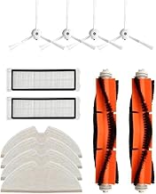 Sistema de filtro HEPA Escova principal para varrer bordas anti-alérgeno adequado para XiaomiMijia 1S T6T7 robô aspirador de pó peça filtro conjunto de escova de borda kit de escova de substituição peças de substituição filtro coletor de poeira substituição