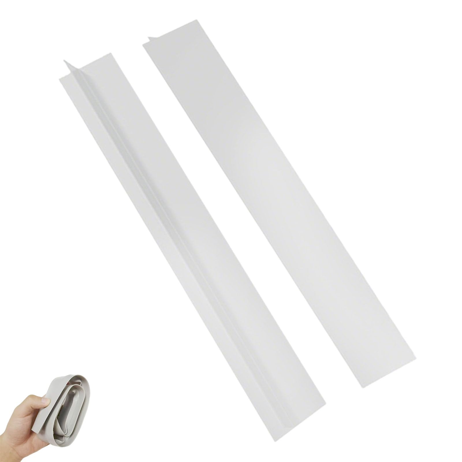 Silicone Gap-Seal for Kitchen, Waterproof & Heatproof Countertop & Stove Cover, Easy-Clean Oil-Resistant Design, Birthday Gifts for Mums & Men (White,30inches)
