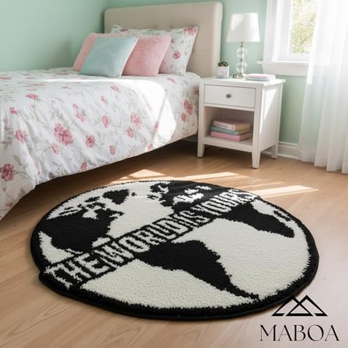 Tapete MABOA TWIY rug Hypebeast 78.7x78.7 cm Negro miniatura 5
