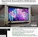 Elite Screens Spectrum AcousticPro UHD Swift-RC1, 125-INCH Motorized Projector Screen Sound Transparent Perforated Weave, ELECTRIC125H2-AUHD