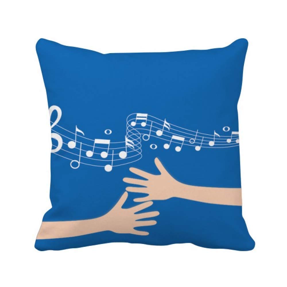 Coussin de Couvrir Musique Bleu Meso câlin housse decorative canape salon