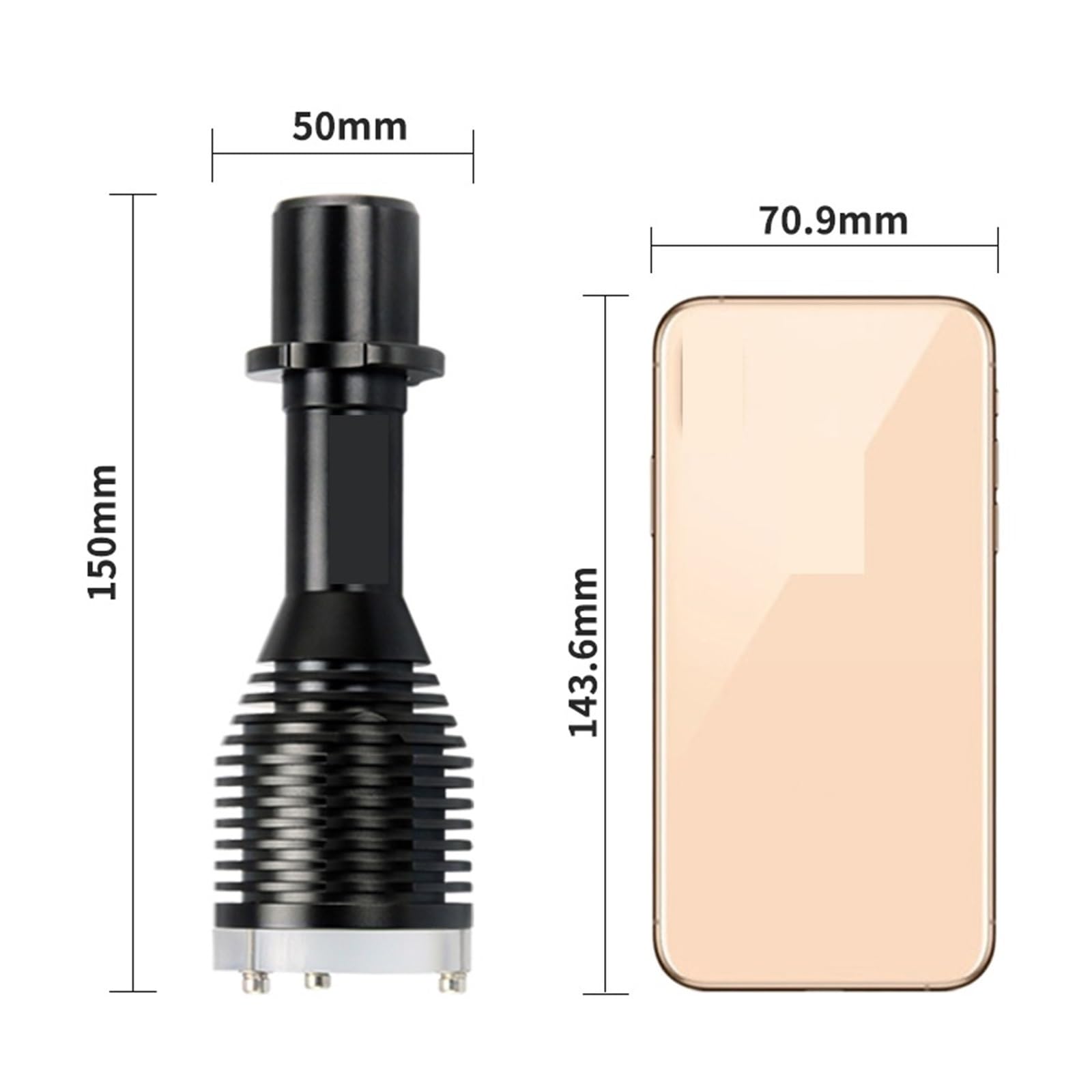 Latarka do nurkowania, D10XL W16XL 6500K Światło Do Nurkowania Wodoodporna 100m Latarka XM-L2 U2 Światła LED Wbudowana Bateria 18650 do sportów podwodnych(With battery)