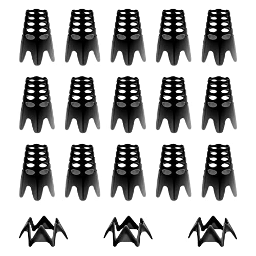 EROMAP Golf Simulator Tees, Black Plastic Indoor Golf Mat Tees Practice Turf and Driving Range Winter Golf Tees (18 Pcs)