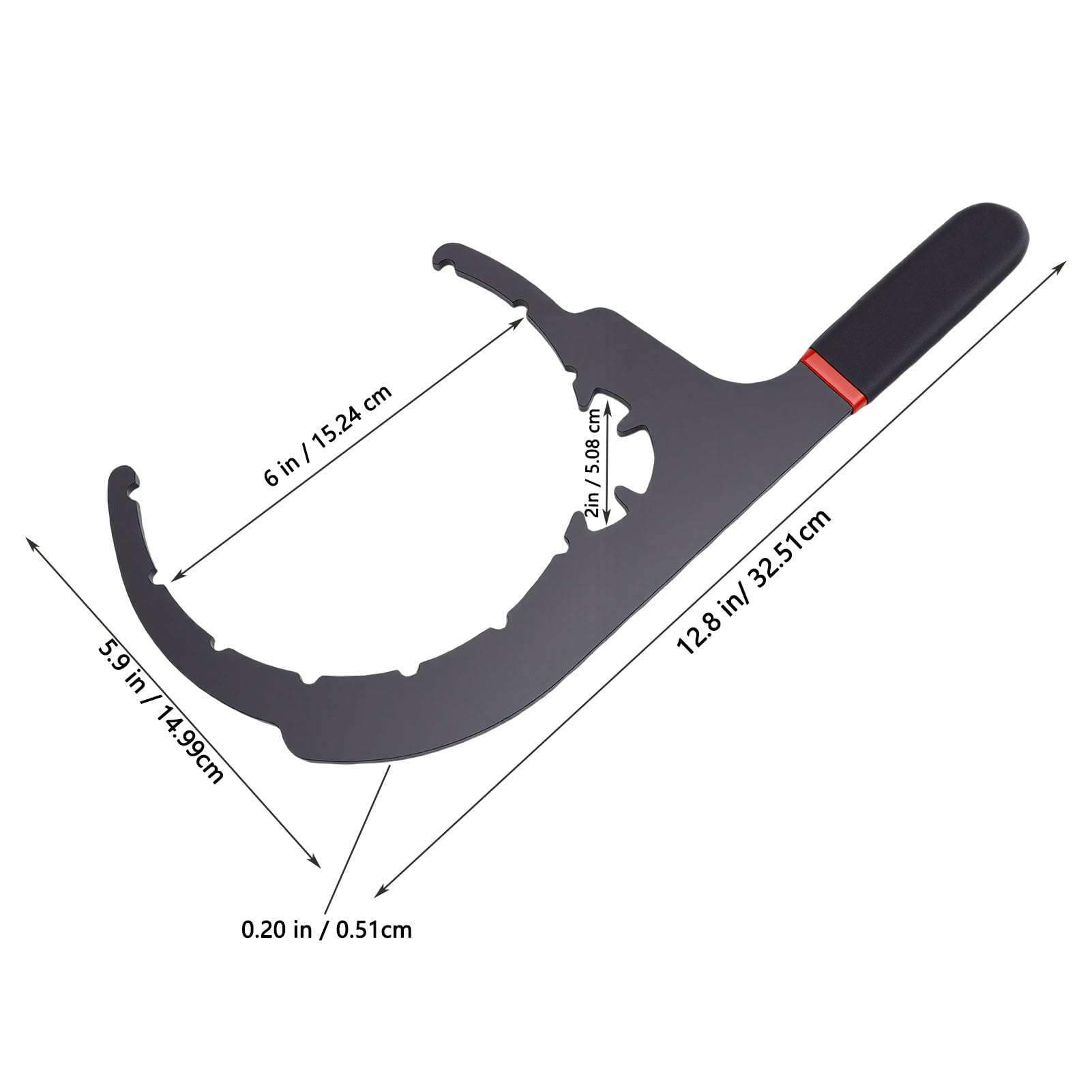 clé de filtre à carburant 61110 métal 6in 2in outil de retrait de filtre à huile remplacement pour Paccar
