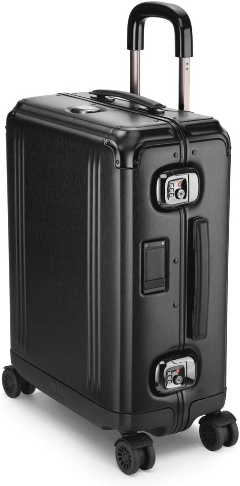 Pursuit Aluminum Hardside Travel Case (Black, Continental Carry-On)