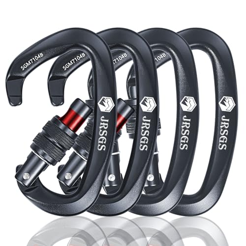 Image of Climbing Carabiner Clips,Locking Carabiner for Camping,Rescue,Hunting