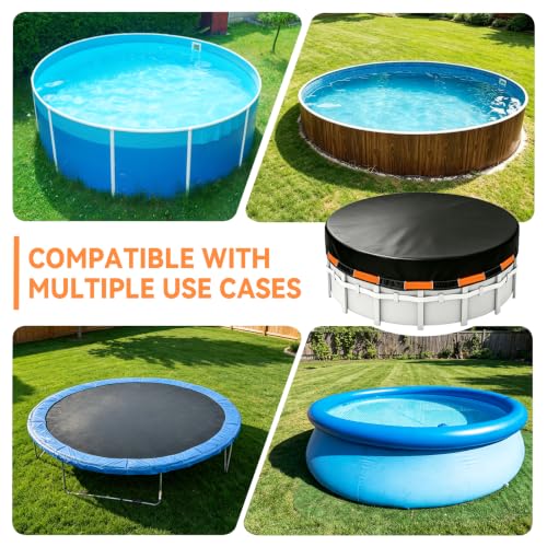 Cobertor Redondo Para Piscina 15 FT Resistente PE miniatura 2