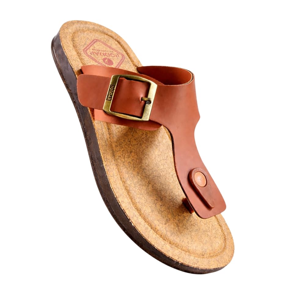 Image of Poddar Slippers, Sandals & Chappals for Men | Synthetic Leather Comfortable Footwear | Daily Use, Casual, Party, Stylish, Durable, Waterproof, Soft Sole, Anti-Slip (30052 Slipper)