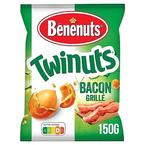 BENENUTS Twinuts Cacahuètes Enrobées Saveur Bacon 150g