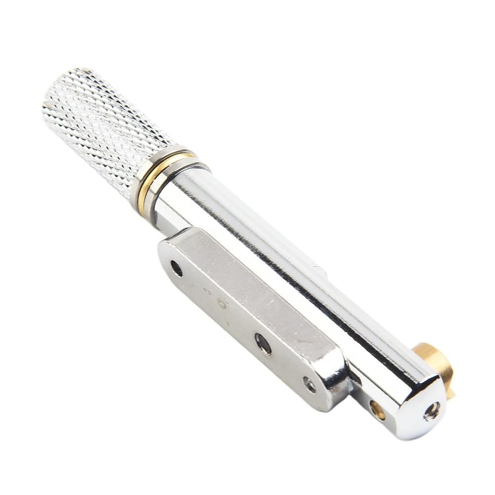 Puente de guitarra sin cabeza para guitarras eléctricas de repuesto de 6 cuerdas, kit de accesorios de trémolo de metal con tornillos y llave, estable para un rendimiento de mano de obra fina