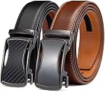 Ratchet Belts for Men 2 Pack - Mens Belt Leather with 35mm in Gift Set Box