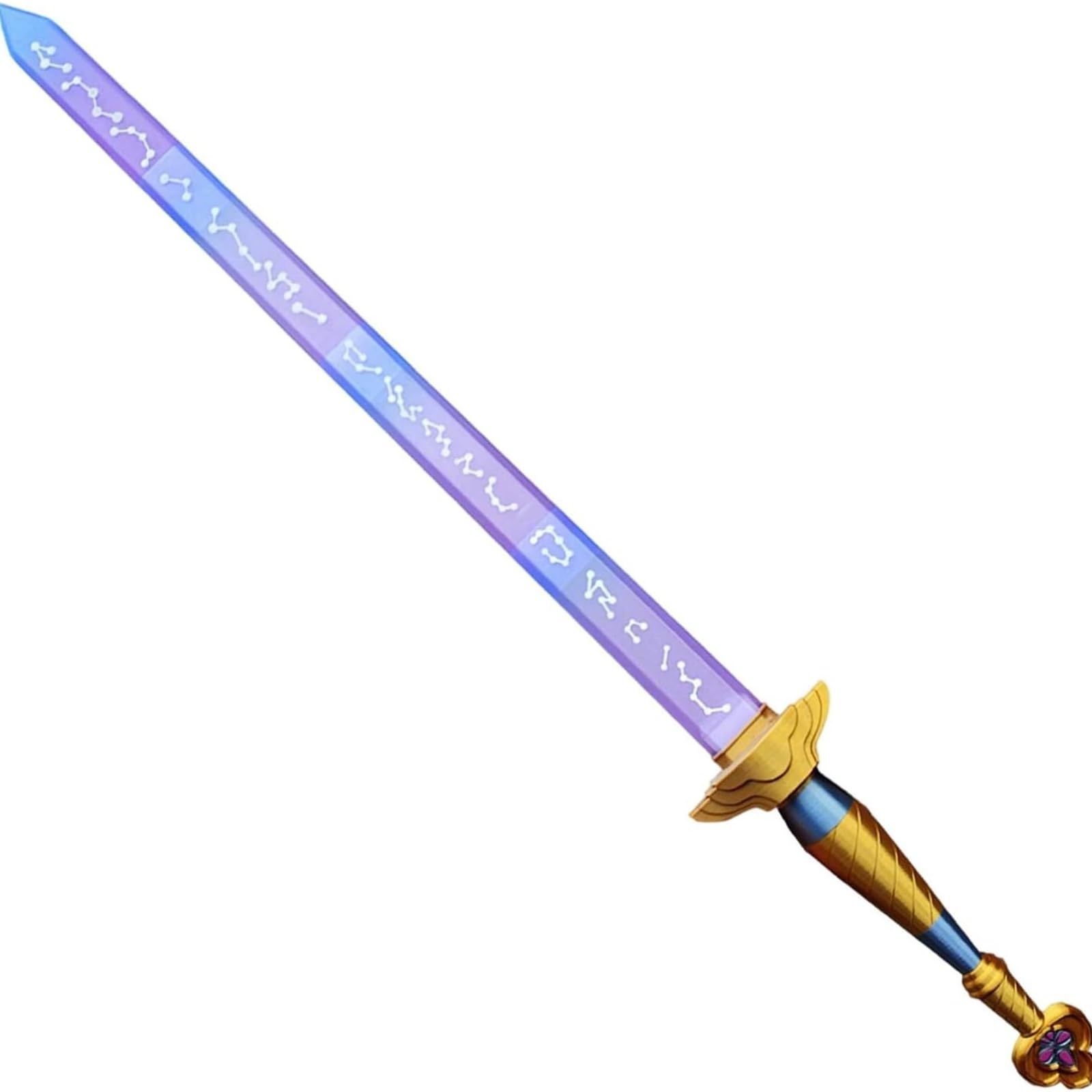Générique Épée de Cosplay imprimée en 3D, Accessoire de Cosplay d'épée télescopique, Un Accessoire coloré, idéal pour Les conventions d'anime, Les Festivals et Les soirées à thème.