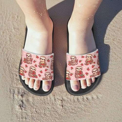 Cute Cartoon Slides for Boys Girls 2025 Trendy Kids Shower Shoes Non-Slip3