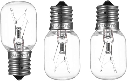 Miniatura 5 de 5 bombillas para microondas Whirlpool Bombilla de microondas para Whirlpool Maytag GE Amana Over the Range Hood Microondas, regulable con base E17