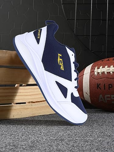 Image of Lancer Mens WONDER-6NBL-MSTD1 Navy Running Shoe
