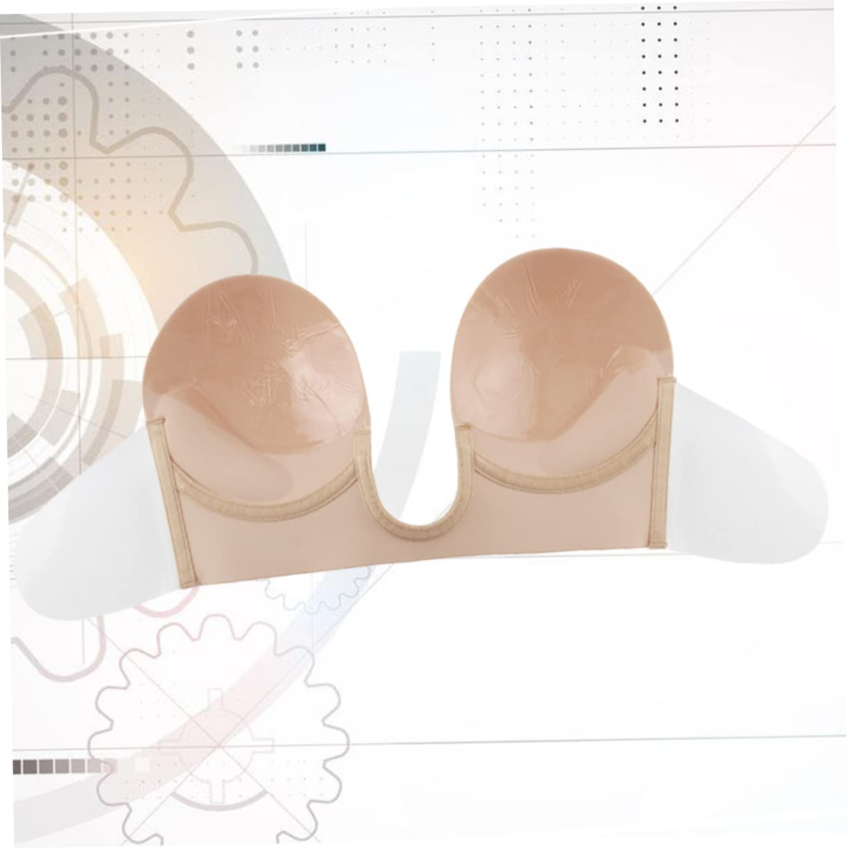 SHERCHPRY 3 Piezas cubiertas adhesivas push up bra sujetadores sin tirantes backless bra La Sujetador sin tirantes sujetador push-up invisible lencería cubre empanadas reutilizables
