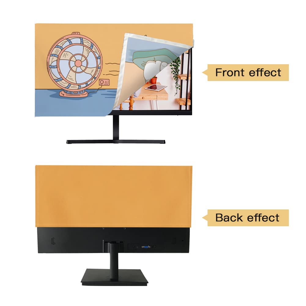 WAYUTO 3Pcs Computer Dust Cover Set Keyboard Computer Host Pc Monitor Tower Protector Dust Proof Computer Case Covers for Desktop CPU Dinosaur 27Inch