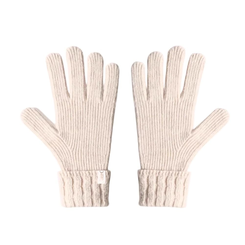 100% lana guanti invernali da donna jacquard knit pieghevole polsino elastico caldi guanti per adulti per la guida sms