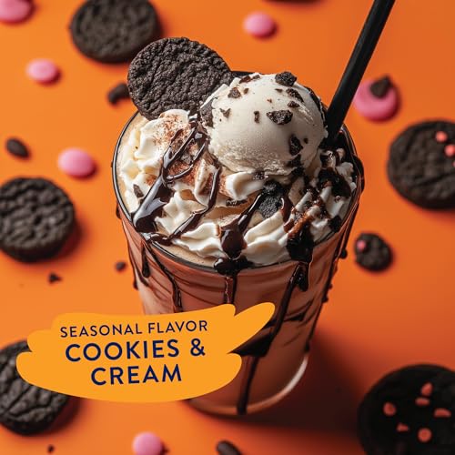 Image of Jordan's Skinny Mixes Sugar Free Coffee Syrup, Holiday Voodoo Cookies & Cream Coffee Flavoring Syrup, Zero Calorie Drink Mix for Lattes, Baking, Protein Shake, Dairy & Gluten Free, Kosher, 25.4 Fl Oz