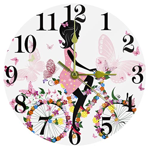 Horloge murale papillon romantique creez un cocon de douceur