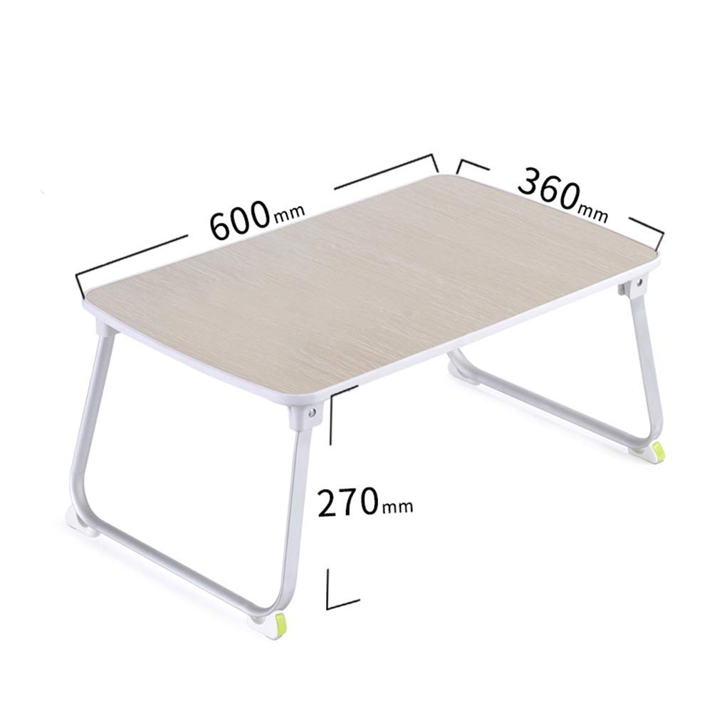 WYZXR Adjustable Folding Computer Desk, Bed Desk Game Table Multi-Function Study Table Bedroom Children's Home Dormitory Can be rotated (Size : 600 360 270mm)