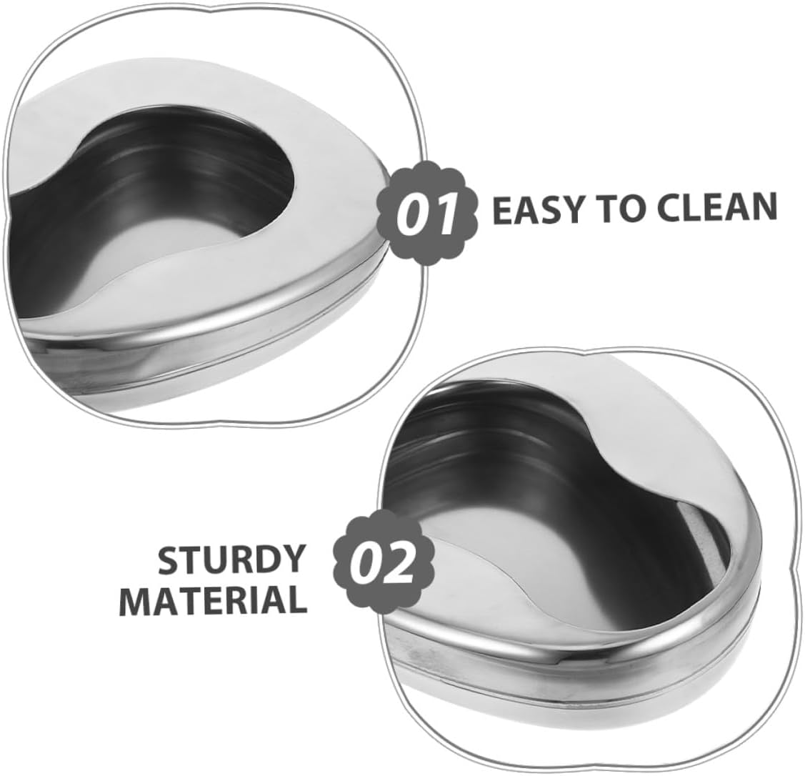 iplusmile Stainless Steel Bed Pan for Elderly and Bedridden Patients, 2pcs Heavy Duty Metal Bedpans Without Lid, Spill-Proof Urinal Function for Home and Hospital Use