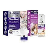 FELIWAY Optimum 30 Day Cat Calming Plug In - Helps Solve all Common Signs of Stress in Cats & Kittens, Veterinary Recommended + FELIWAY Classic 60ml Spray - Anxiety Relief For Cats With 50 Uses