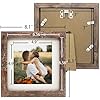 Amazon.com - LEKAIYA 7x7 Picture Frames Set of 2, Square Rustic Wood ...