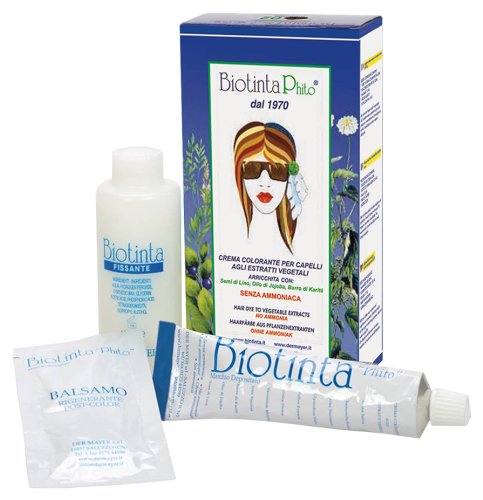 AOBBIY Biotinta Phito Naturhaarfarbe mit Pflanzenextrakten Nr.01, Medium Brown, 1 Set