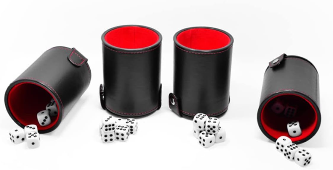 Toyvian 3pcs Box Dice Cup Lid Quiet Felt Dice Cup Storage Bar Stacking Two Game Box