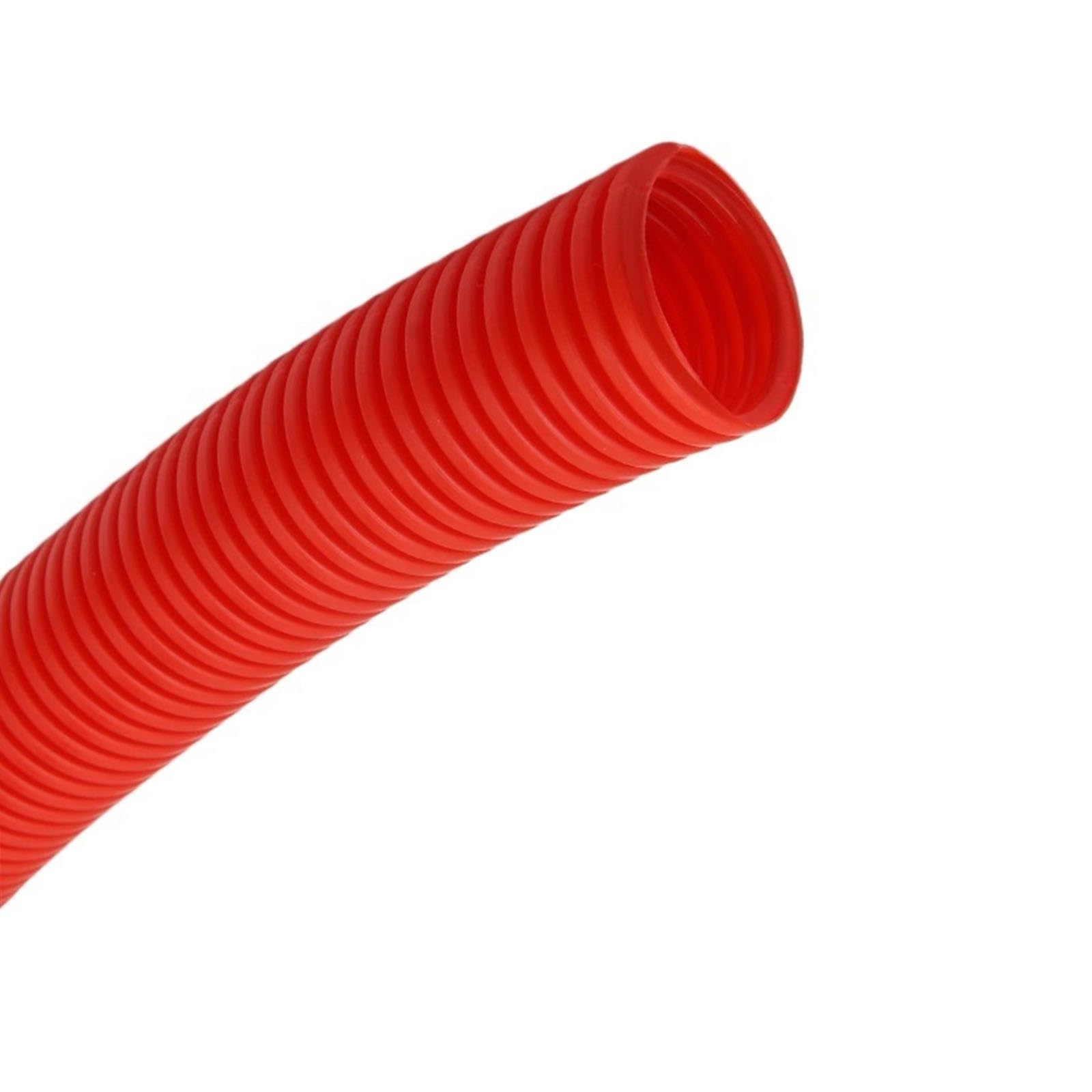 Tubo corrugato flessibile, 1 metro 11,6 mm 28,5 34. Tubo corrugato isolato in PP flessibile con filettatura nella guaina protettiva in plastica(Red,AD 11.6 x ID 8mm)